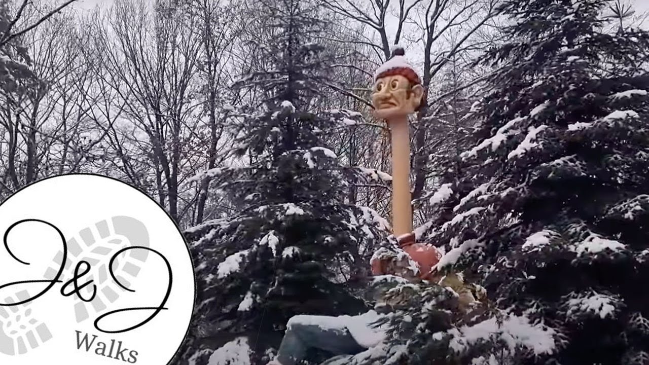 Snow at Efteling's Fairy Tale Forest, a Winter Walk