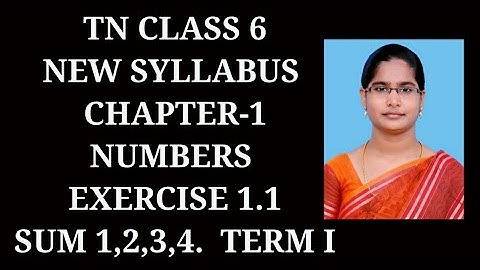 6th Maths T-1 Ch-1 Numbers | Ex-1.1 (1,2,3,4 sums) | Samacheer One plus One channel