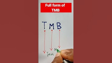 Full form of TMB.#fullform #shorts #tmb