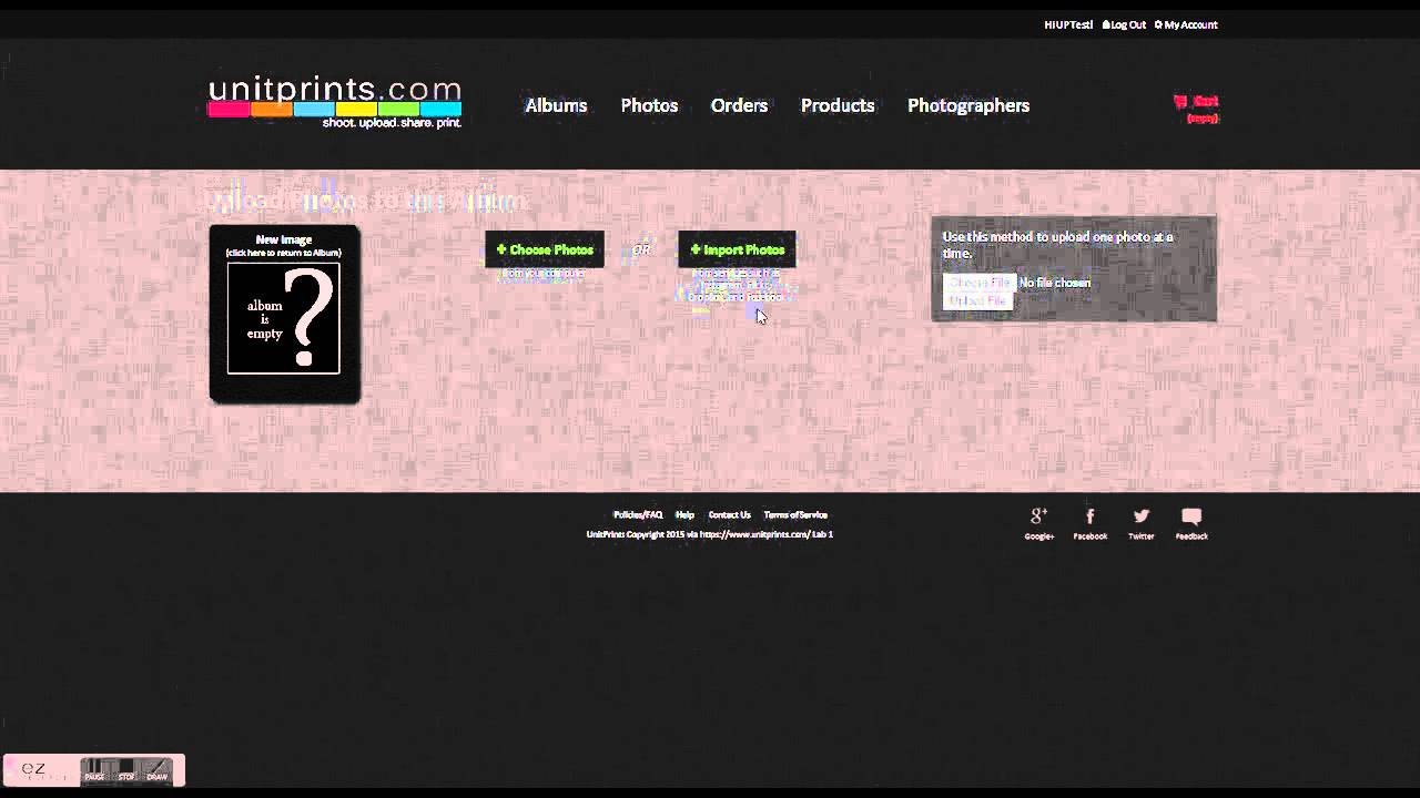 How To Upload Images To A Unitprints Album YouTube
