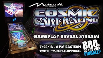 Cosmic Cart Racing pinball reveal! (Multimorphic P3, 2018) 7/24/18 "Bro, do you even pinball?"