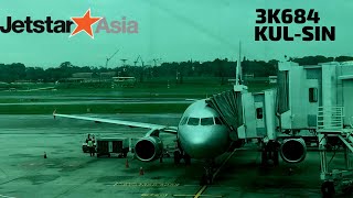 Jetstar Asia | Kuala Lumpur - Singapore (ECONOMY) | Airbus A320-200 | 3K684 (9V-JSM)