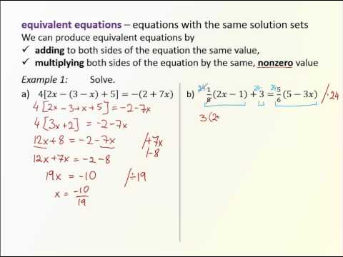 1.1 Linear and Absolute Value Equations