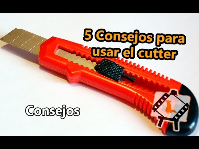 Cuter pequeño cutter con hoja de 9mm para manualidades, cuchillo de corte