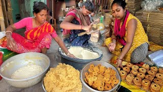 Bengali Sev (Jhuri Bhaja) Making In Village । Indian Street Food