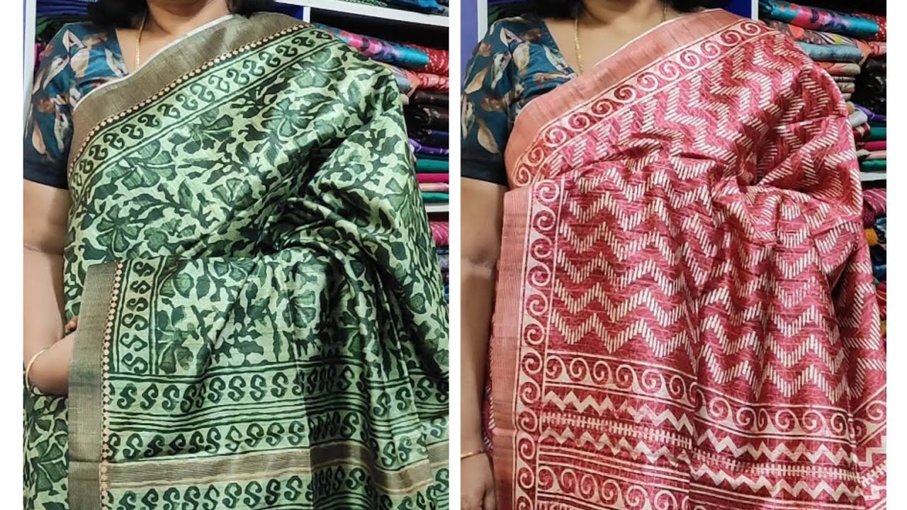 SEMI PRINTED SILK SAREES, WATSP 6381706202, 9659742600,#youtubeviral#trendingvideo#printedsilk#trand