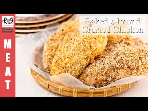 How to make Baked Almond Crusted Chicken | Roti n Rice