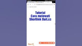 Cara Melewati Shortlink Duit.cc Dapat Uang Rp. 140 per klik