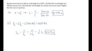 Waves: Basic Quantities. Level 1, Example 1