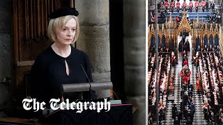 Queen Elizabeth II funeral: Watch Liz Truss give reading and Archbishop of Canterbury deliver sermon