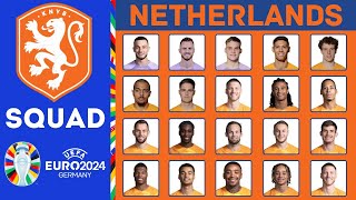 NETHERLANDS Squad UEFA EURO 2024 Qualifiers | November 2023 | FootWorld