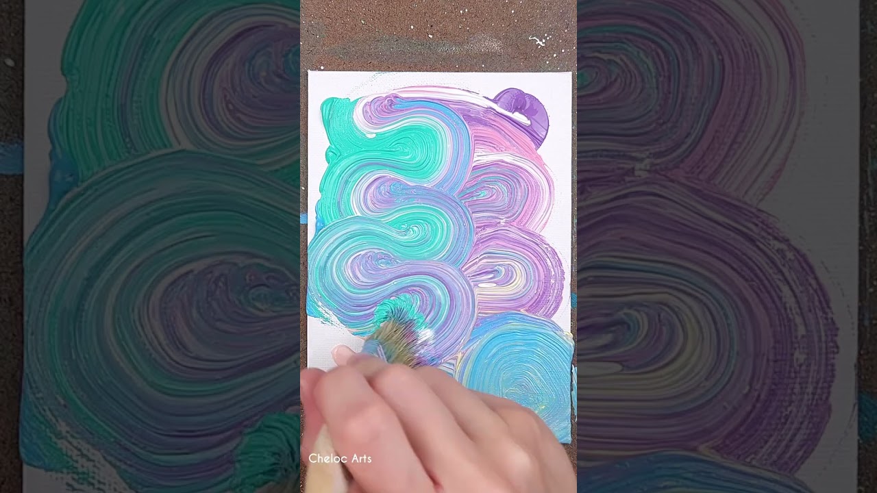 Trying the Swirly Painting Technique 