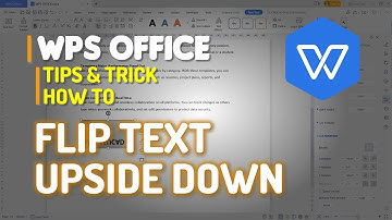 WPS Office Word How To Flip Text Upside Down