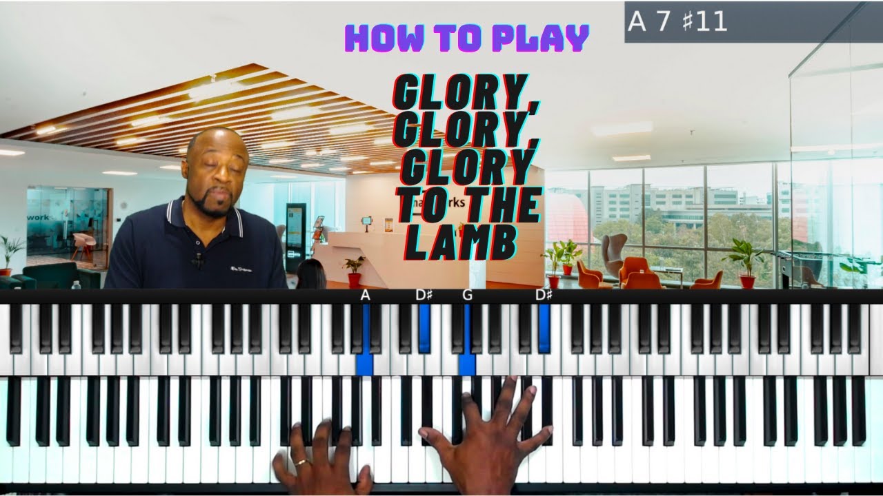 How to play Glory, Glory, Glory to the Lamb Piano