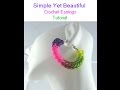 Crochet Hoop Earrings Tutorial | Simple Yet Beautiful!