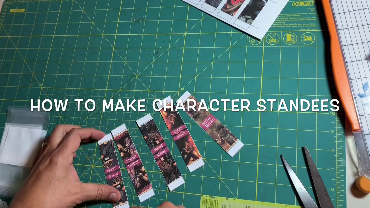 How to make print and play character standees YouTube