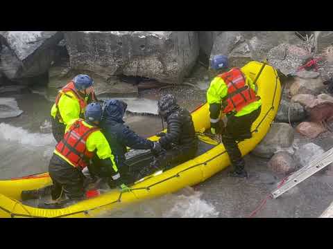 Exclusive - Water Rescue Port Hope February 25, 2024