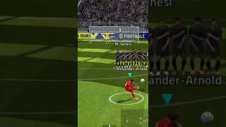 Alexander Arnold Free Kick+Curl best Formation for quick counter efootball freekick pesmobile