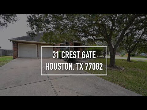 31 Crest Gate, Houston, TX home video tour
