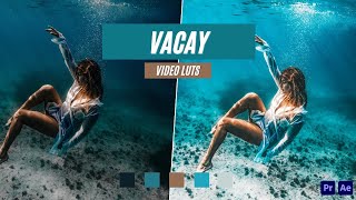 Vacay Video LUT's for Premiere Pro & After Effects and FREE mobile app | 123luts.com