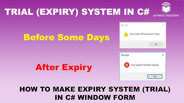 How to Make Expiry System ( Trial Version) in C# Window Form