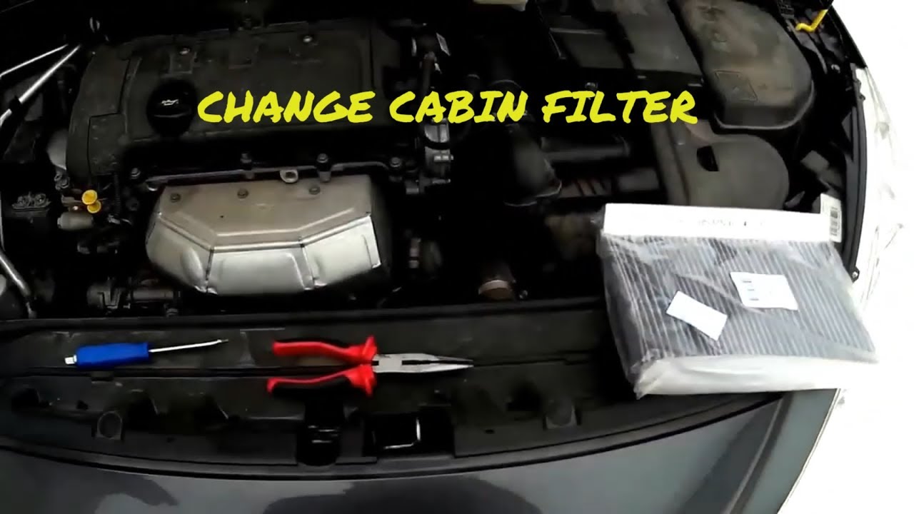 Go back Converge barbecue Peugeot 308 How To Replace Cabin Filter - YouTube