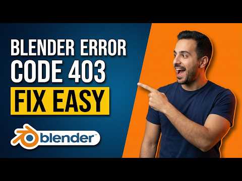 Blender Error Code 403 Fix (Easy Step-By-Step Guide)