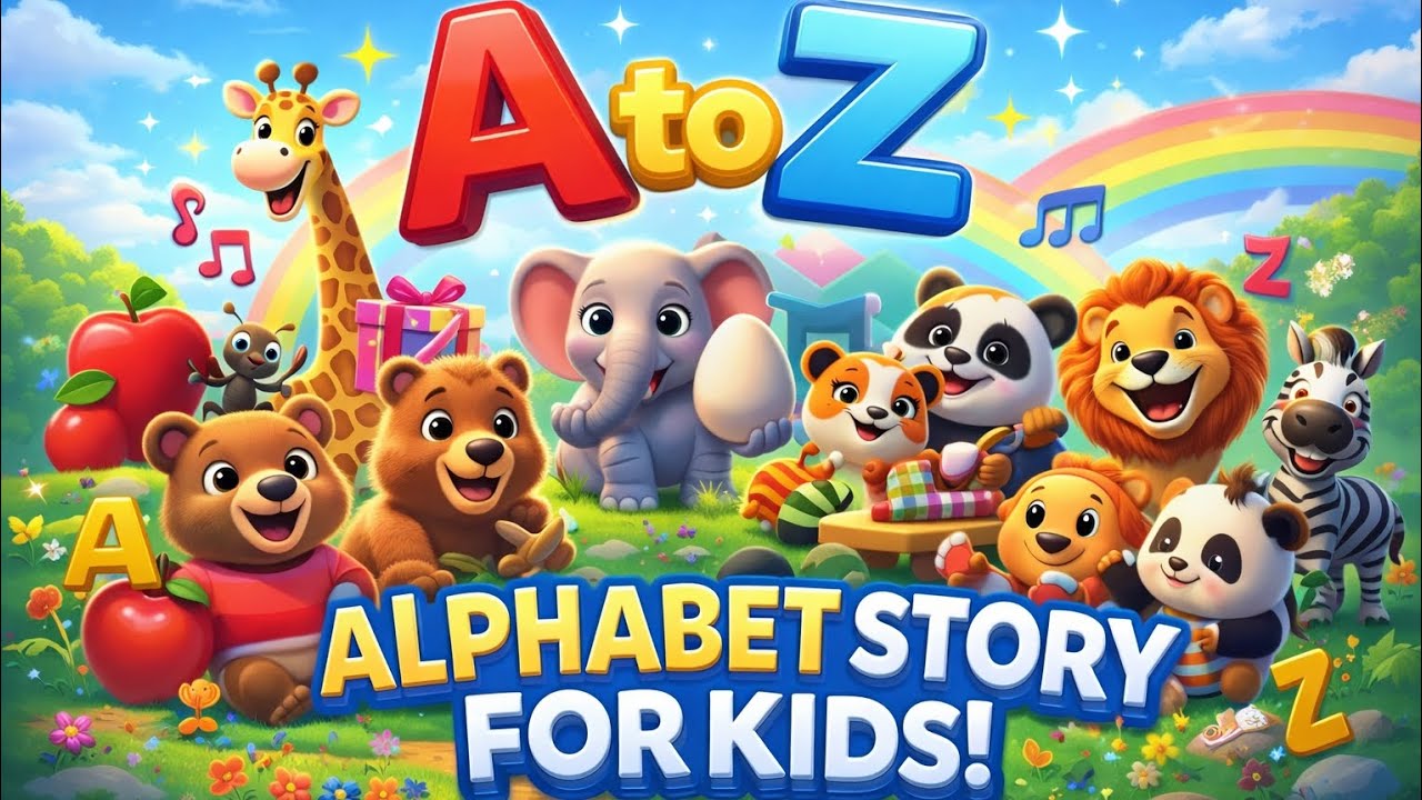 A to Z Alphabet Song for Kids 🎵 | Learn ABC with Fun Stories - YouTube