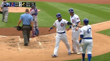 NYM@CHC: Russell plates two runs with a double