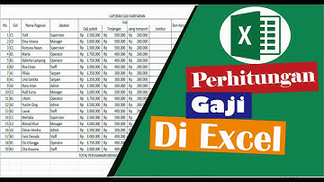 cara menghitung gaji karyawan menggunakan excel