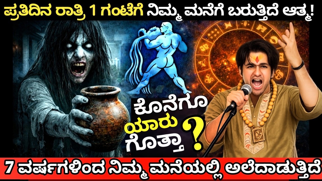 ಕುಂಭ ರಾಶಿ ⚠️ ಪ್ರತಿದಿನ ರಾತ್ರಿ 1 ಗಂಟೆಗೆ ಬರುವ ಆತ್ಮ… ಕೊನೆಗೂ ಅದರ ಸತ್ಯ ಬಹಿರಂಗ!
