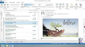 Microsoft Office Outlook 2013: Setting Message Previews