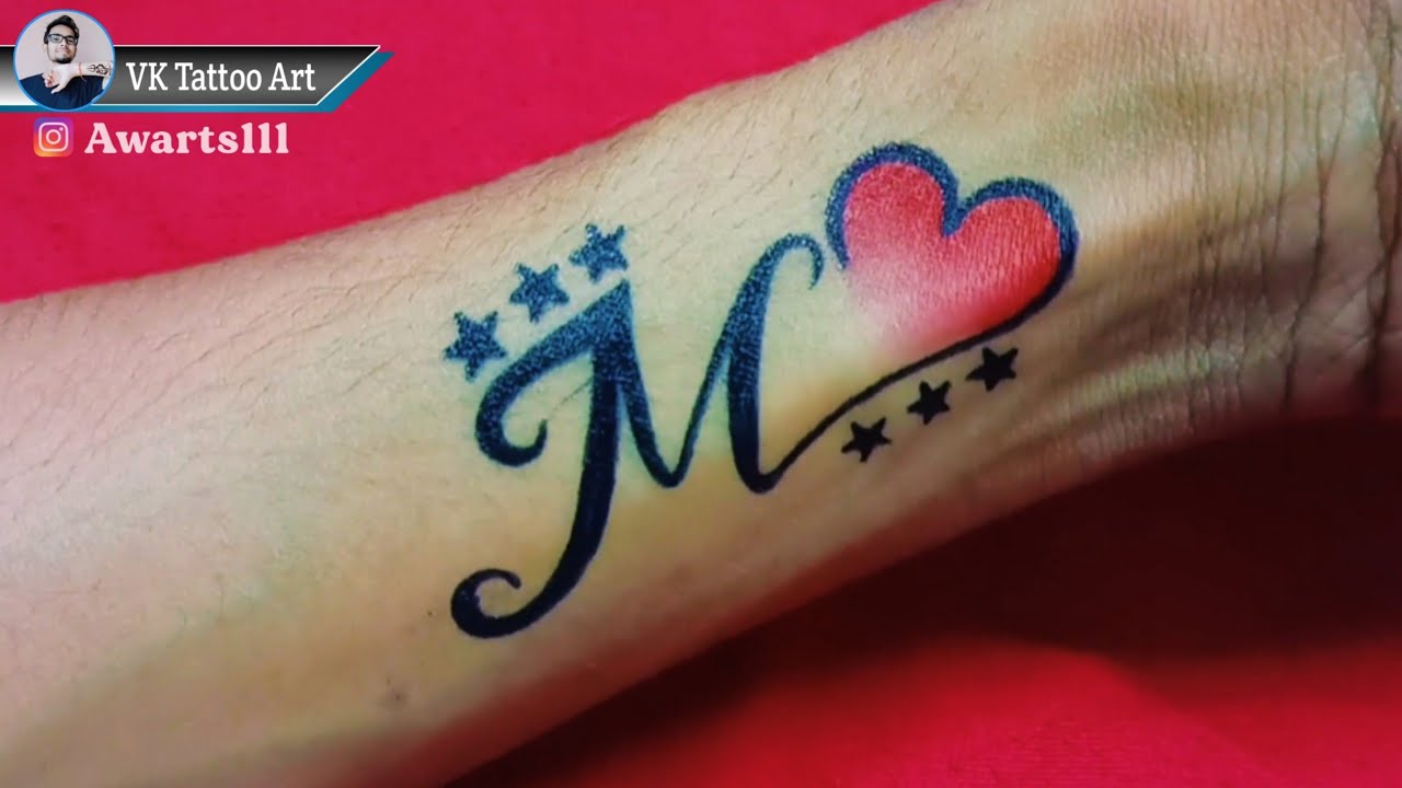 4. Crown and Letter M Tattoo - wide 5