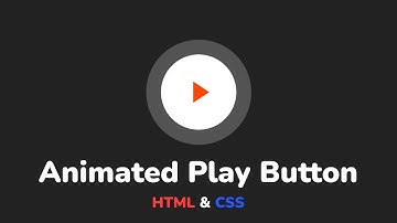 Анимация для кнопки Play используя HTML & CSS шаг за шагом || Play button with animation using CSS