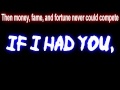 Adam Lambert - If I Had You (lyrics on screen & description)