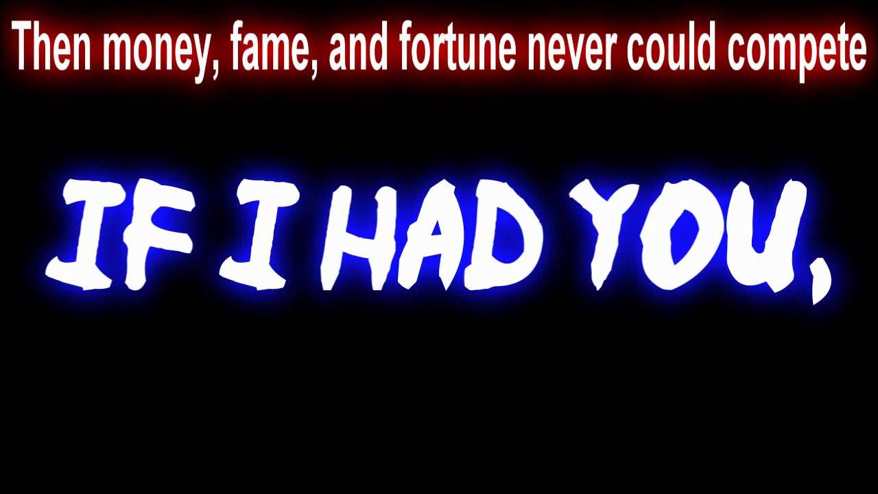 Adam Lambert - If I Had You (lyrics on screen & description) - YouTube