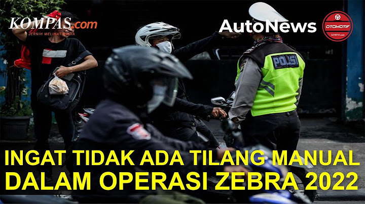 Operasi Zebra 2022 Digelar Tanpa Tilang Manual