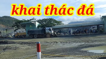 Khai thác đá tại núi Xà Lớn Tri Tôn An Giang//Quarrying in Xa Lon mountain Tri Ton An Giang