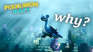 Minecraft Pixelmon Raft - Lapras...Can't...Swim. (Days 11-15)