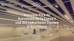 Estación Fira de Barcelona de la Linea 9 sud del suburbano #metro d Barcelona