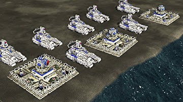 USA Paladin 1 vs 6 Hard GLA - Command & Conquer Generals Elite Army