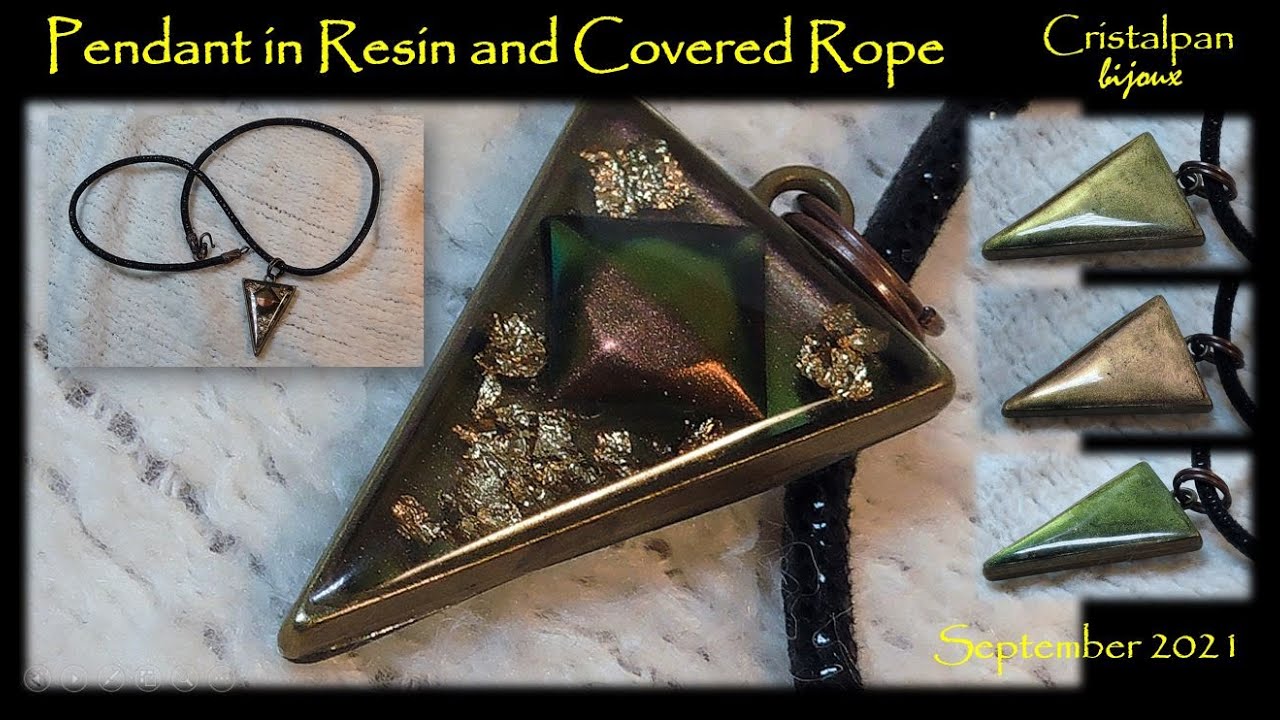 PENDANT IN RESIN AND COVERED ROPE - SEPTEMBER 2021 - YouTube