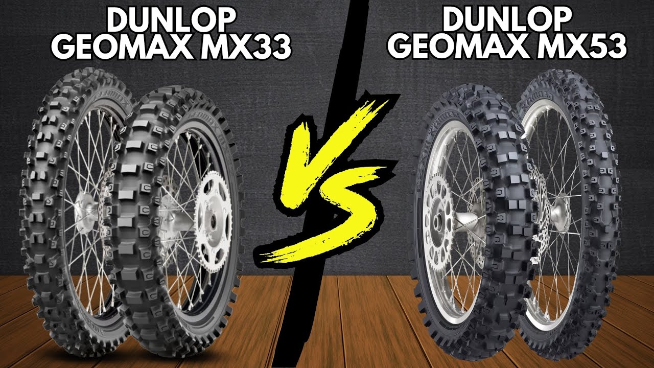 Dunlop Geomax MX33 vs Dunlop Geomax MX53 - YouTube
