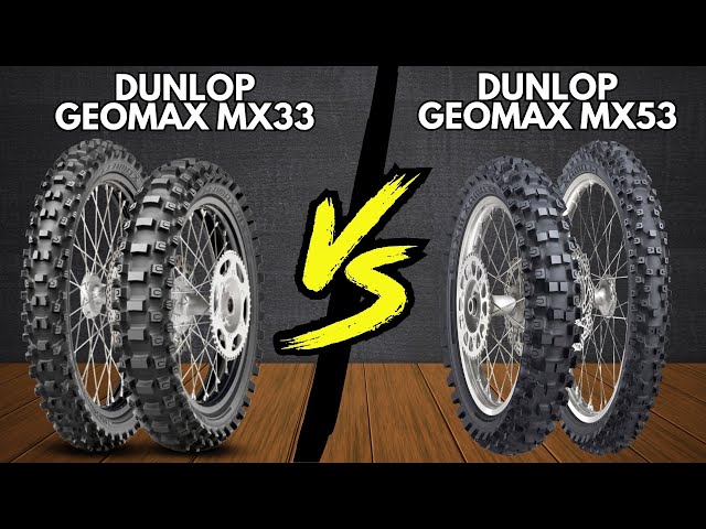Dunlop Geomax MX33 vs Dunlop Geomax MX53 - YouTube