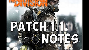 The Division INCURSION 1.1 Patch Notes