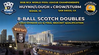 Huynh/Lough v Crow/Sturm | BCA Pool League Scotch Doubles (Gold) 2026