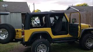 JEEP WRANGLER TJ soft top install BESTOP SUPERTOP NX