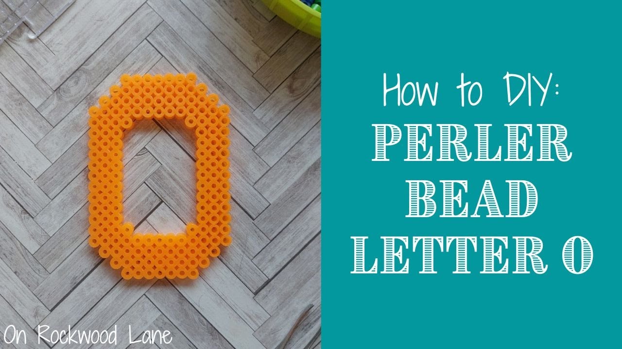 How to DIY: Easy Perler Bead Letter O - YouTube