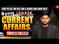 18th June Daily Current Affairs | CUET PG LLB & MHCET Law 2026 | Complete Preparation