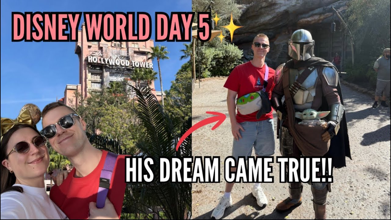 WALT DISNEY WORLD✨ Meeting Grogu at Hollywood Studos! Starlight Parade & Happily Ever After ✨🎆Day 5!